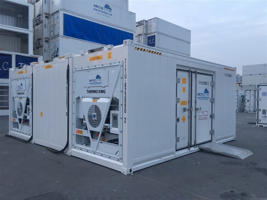 Approx. 380 ft² 3 x 20' SuperStore cold room with side door